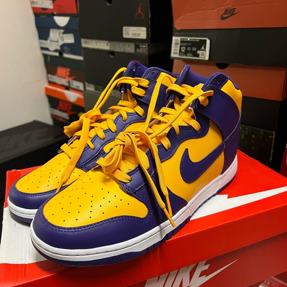 *Kobe Day Aug 24th*Nike Dunk High Lakers